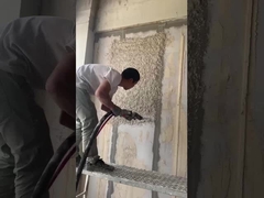 ดูอัตโนมัติผนัง plastering เครื่อง spraying ผล